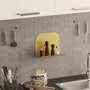 Hanah Home Estantería de Pared de Metal Dorado